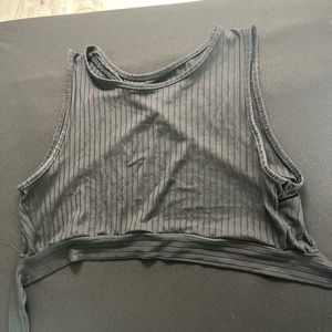 Black crop top